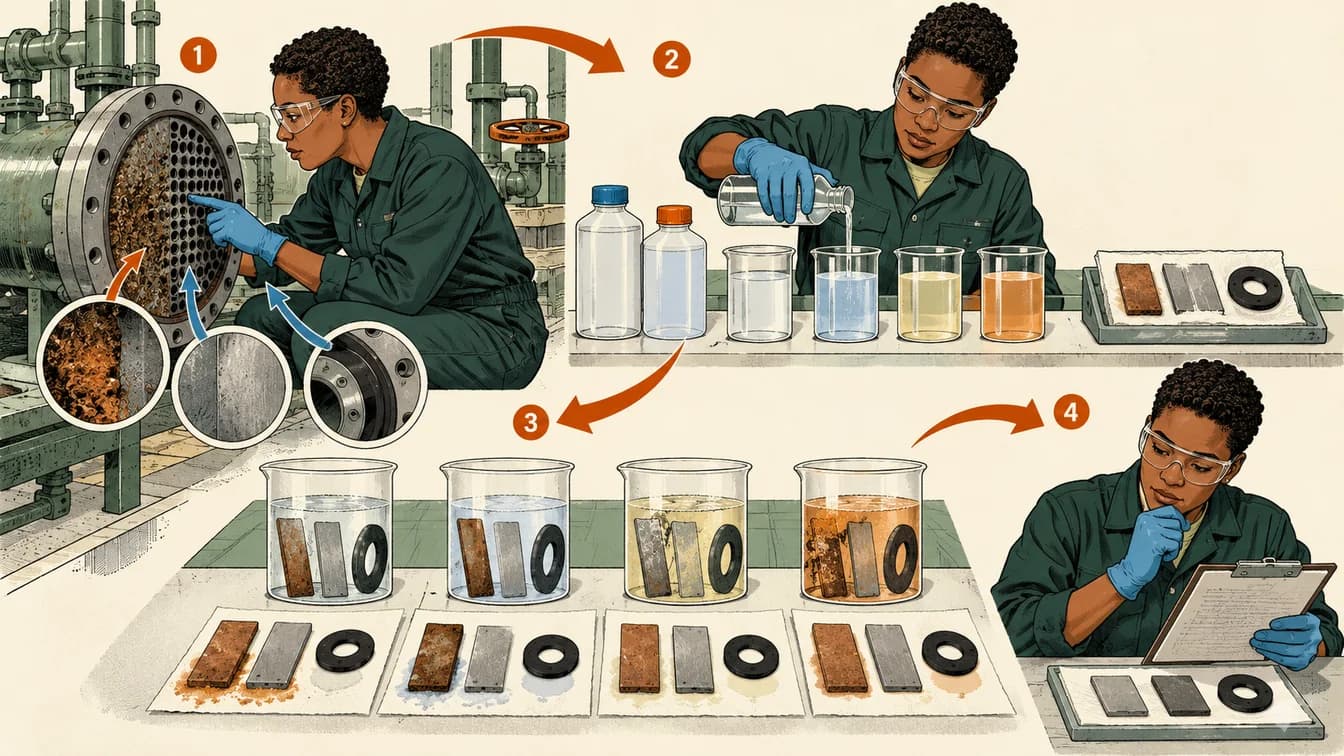 A formulation is compared against several criteria before a choice is made.